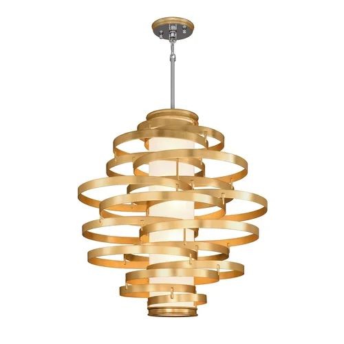Gold Frame Faceted Acrylic Sphere Cluster Pendant