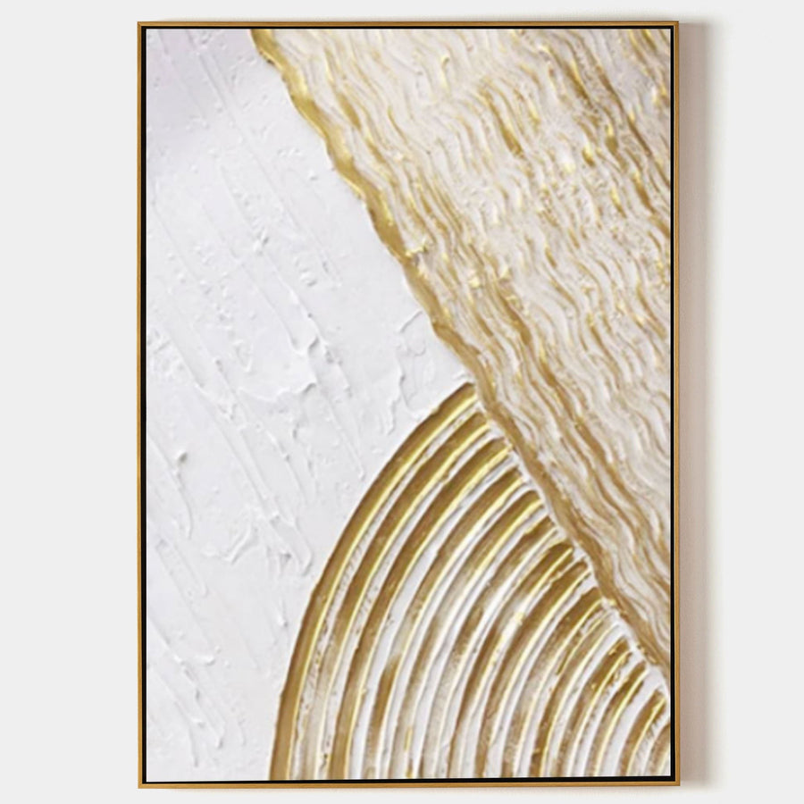 Gold Rings on White Plaster