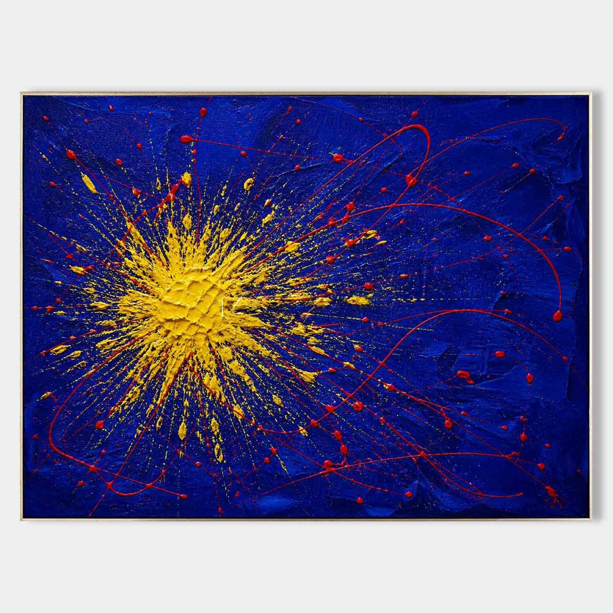 Golden Burst on Cobalt Night