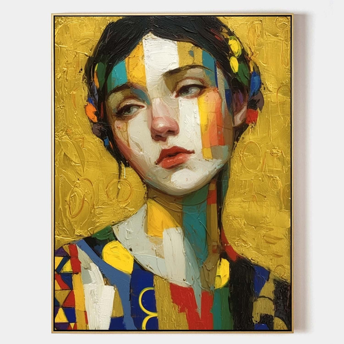 Golden Harlequin Portrait of a Young Woman