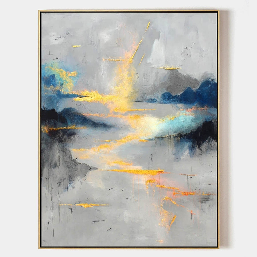 Golden Light Over Misty Waters