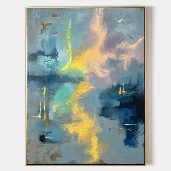 Golden Light Through Blue Mist