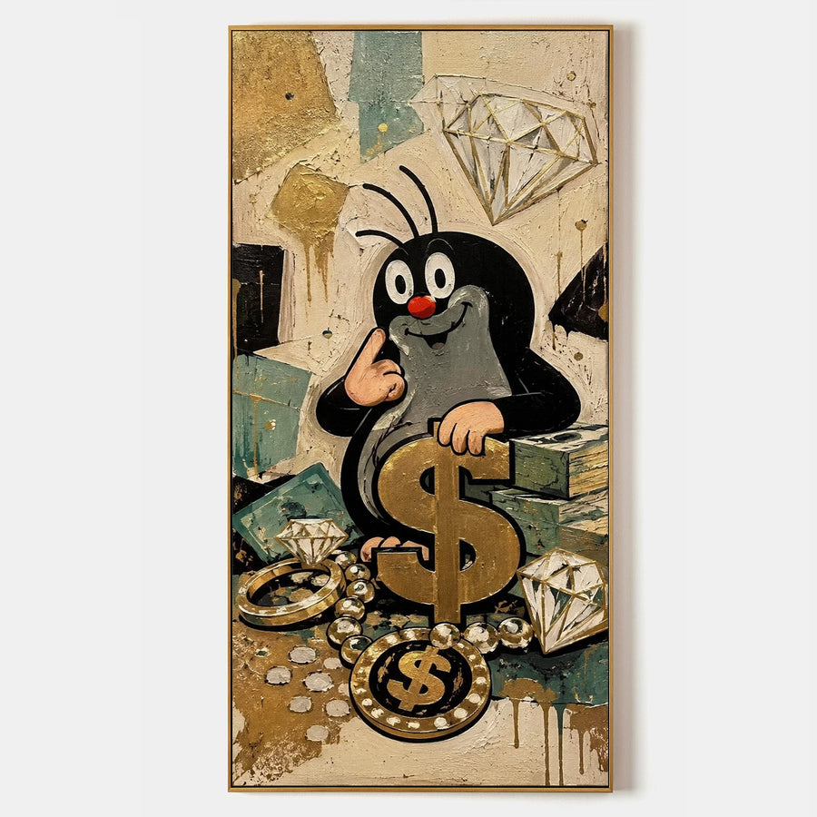 Golden Mole with Diamonds and Dollars