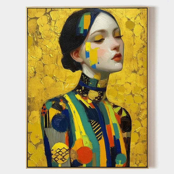 Golden Muse in Patchwork Color