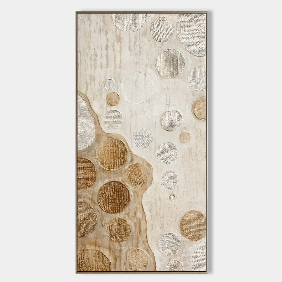 Golden Pebbles in Ivory Relief