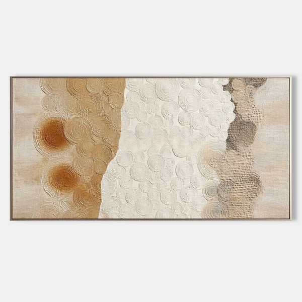 Golden Ripples on Ivory Linen