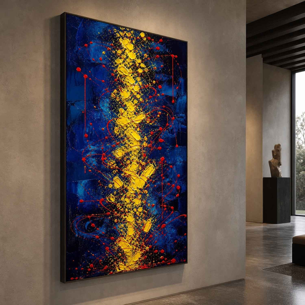 Golden Spine on Cobalt Night