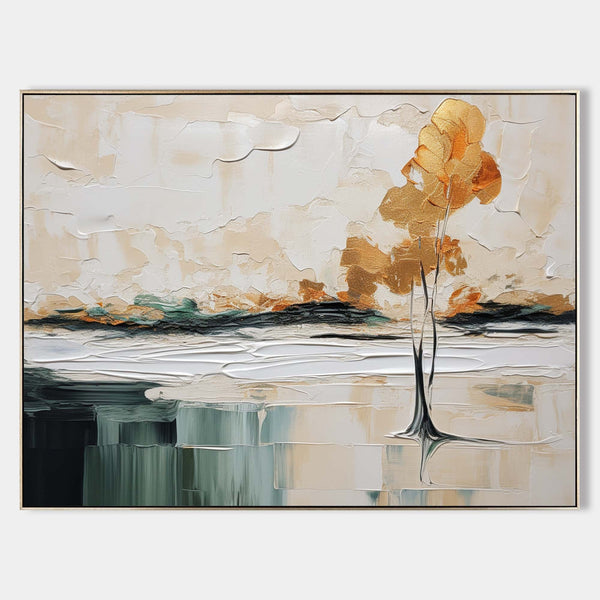 Golden Tree by a Quiet Shore