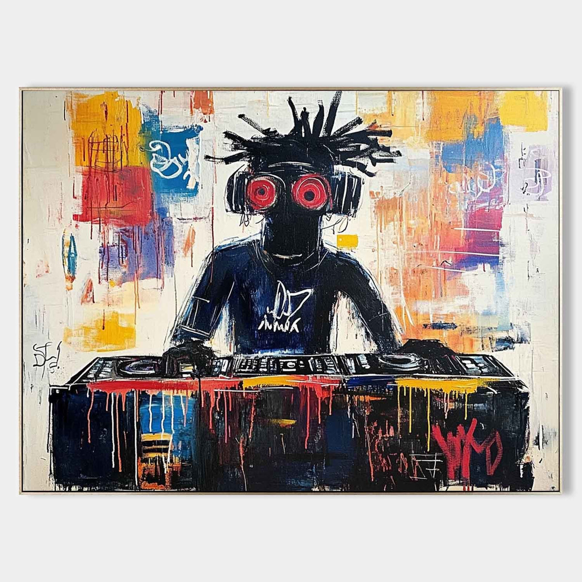 Graffiti DJ Behind the Decks