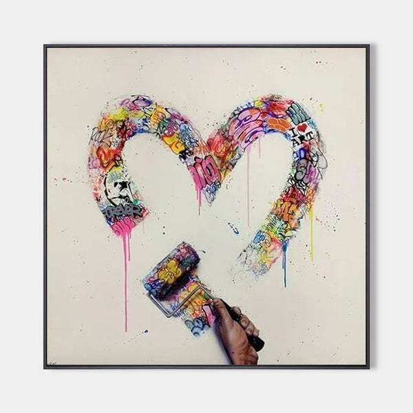 Graffiti Heart Paint Roller