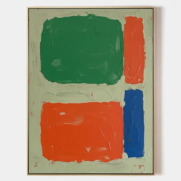 Green and Orange Color Field Blocks