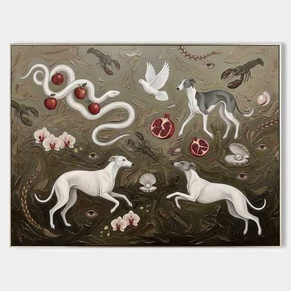 Greyhounds, Serpent and Pomegranates