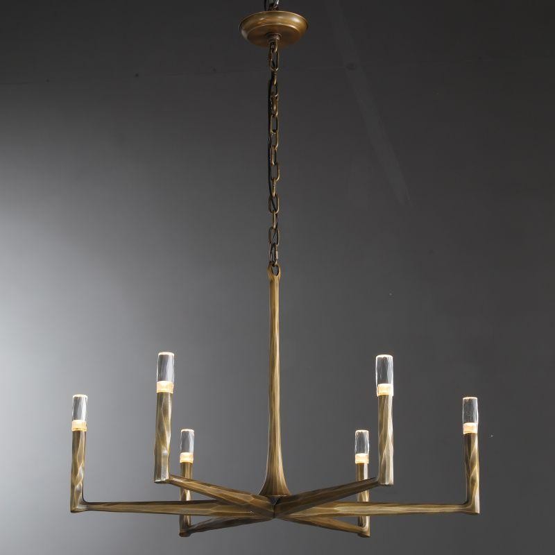 Hand Hammered Iron Ring Chandelier