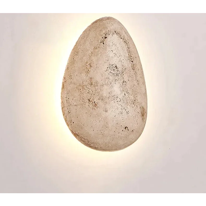 Honey Yellow Travertine Stone Wall Sconce