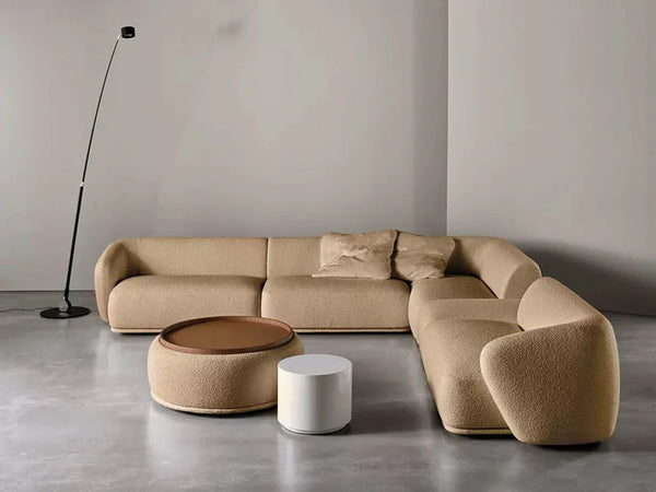 Sofá modular moderno de bouclé: sofá seccional personalizable en varios tamaños