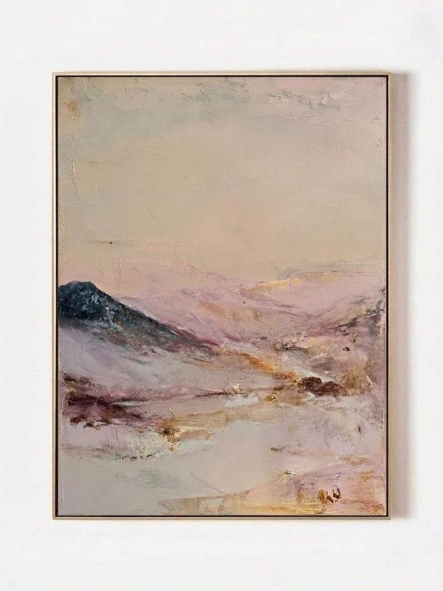 Impressionist Abstract Mountain Landscape Painting
