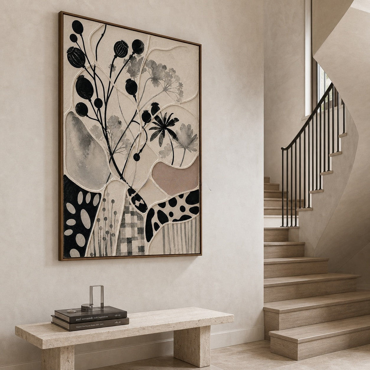Ink Botanicals in Raised Relief