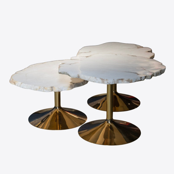 Isola Marble Table Set - View 1