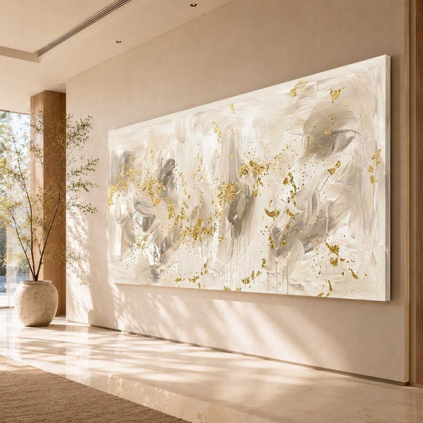 Ivory and Gold Leaf Drift
