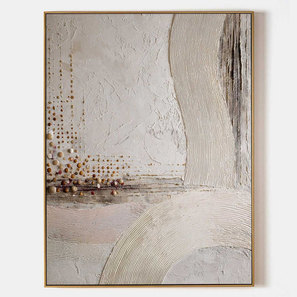 Ivory Arcs with Amber Dots
