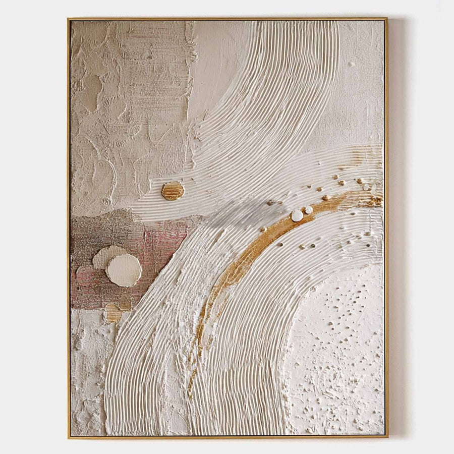 Ivory Arcs with Golden Ribbon