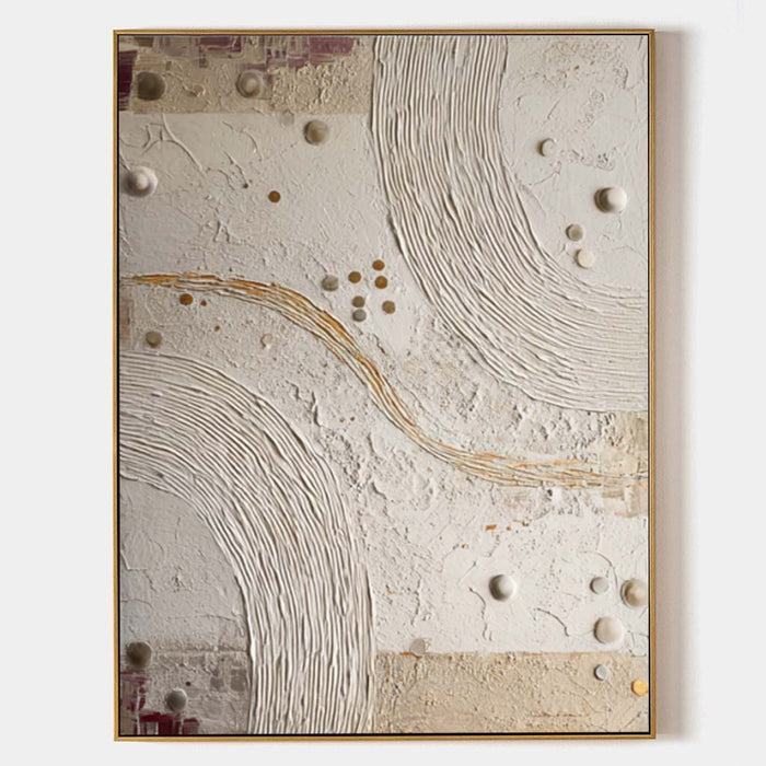 Ivory Arcs with Golden Thread