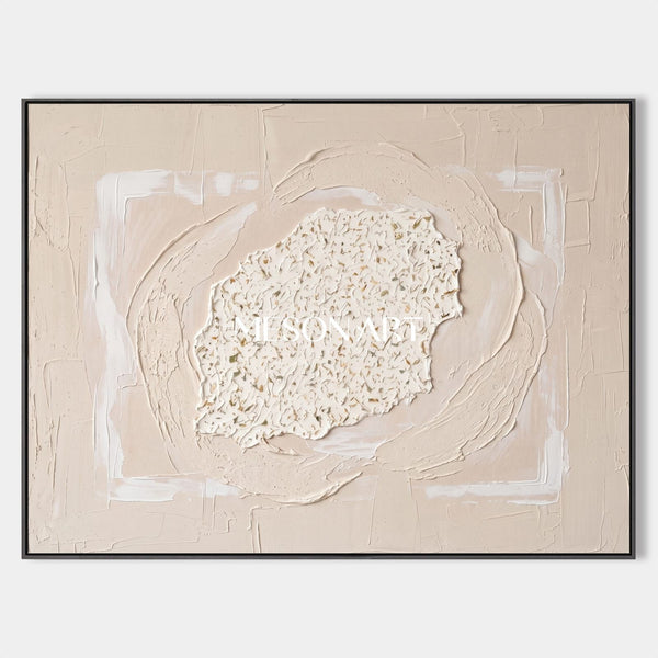 Ivory Bloom in Sandstone Relief