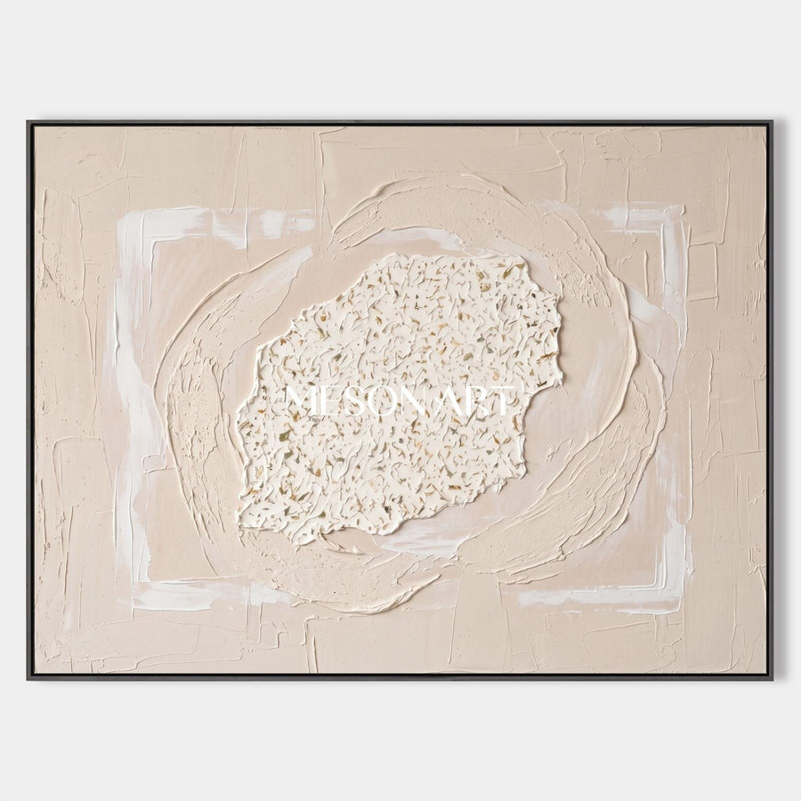 Ivory Bloom in Sandstone Relief