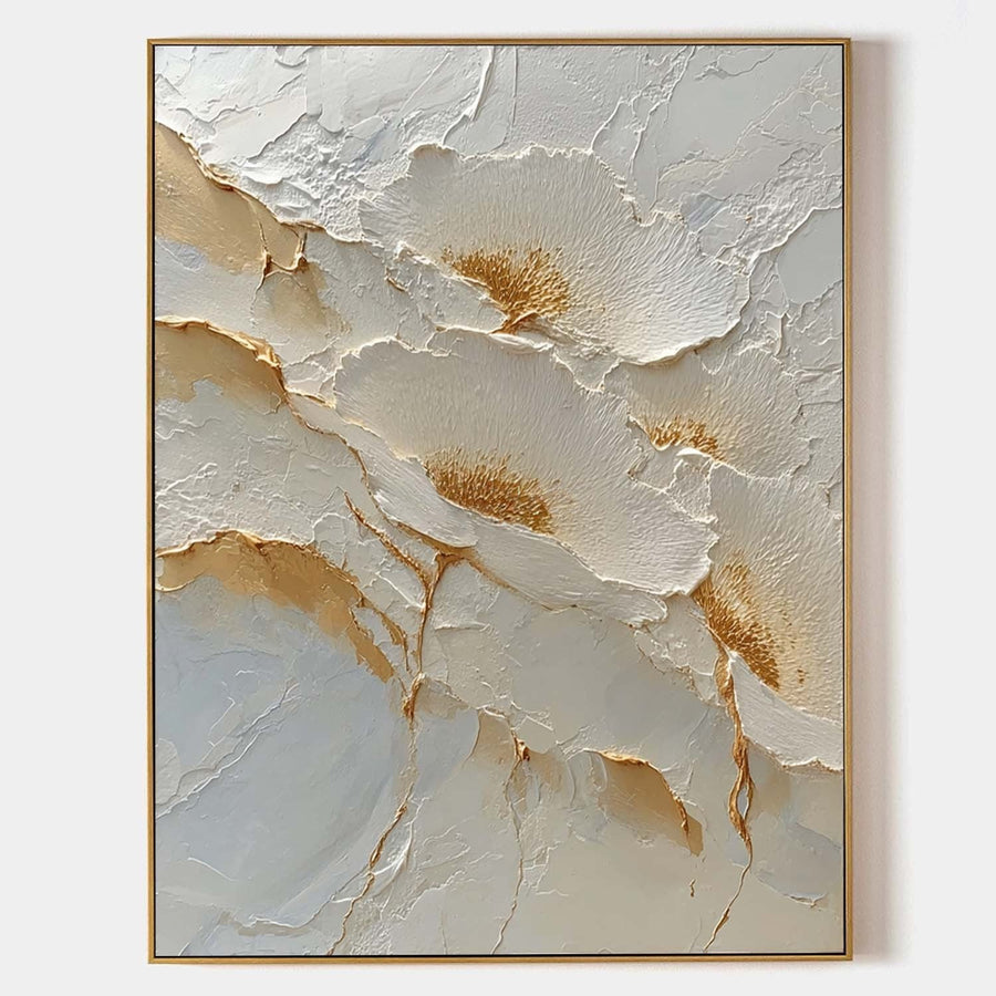 Ivory Blossoms with Gilded Veins
