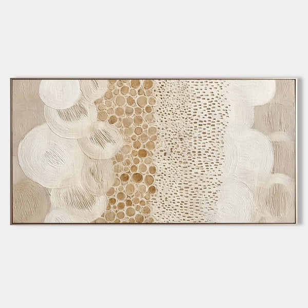 Ivory Circles and Honeycomb Relief