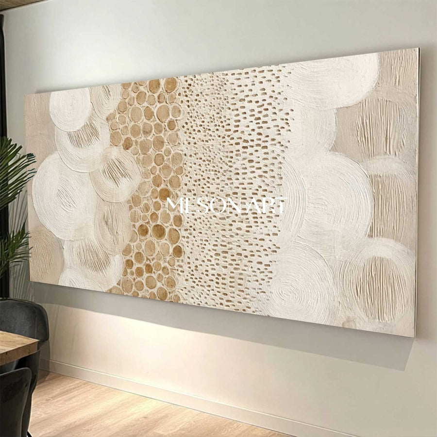 Ivory Circles and Honeycomb Relief