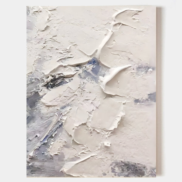Ivory Drift with Slate Blue Shadows