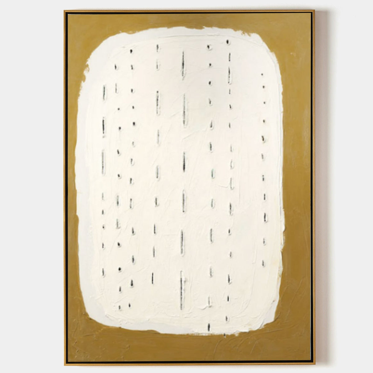 Ivory Field with Ochre Border