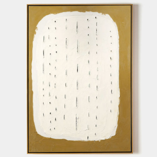 Ivory Field with Ochre Border
