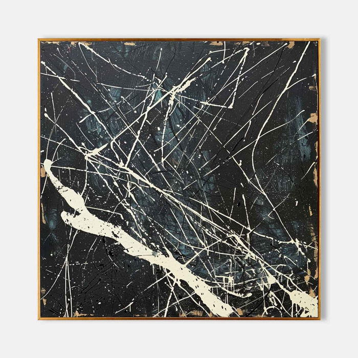 Ivory Lines Across Midnight Black