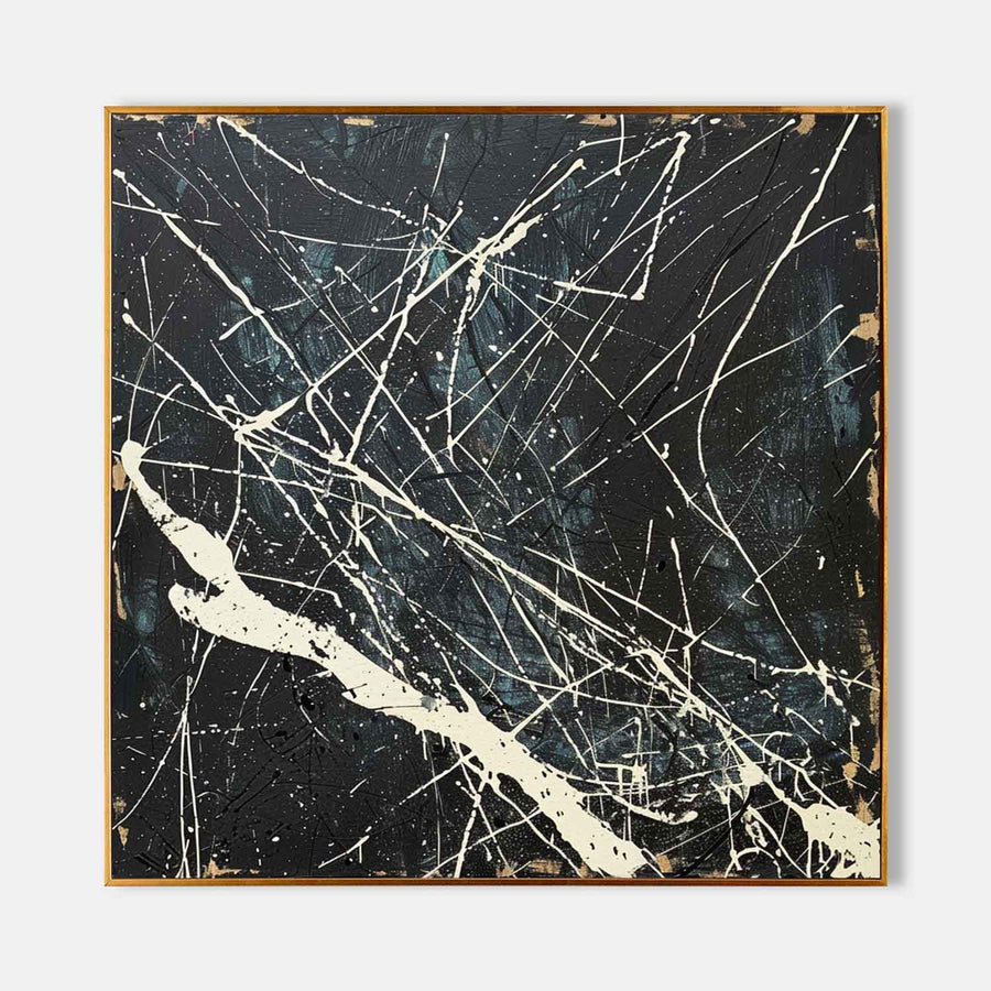 Ivory Lines Across Midnight Black