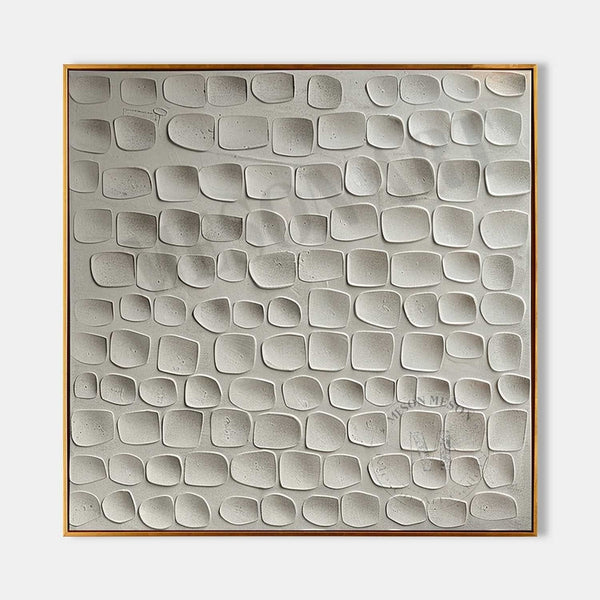 Ivory Pebble Relief Grid