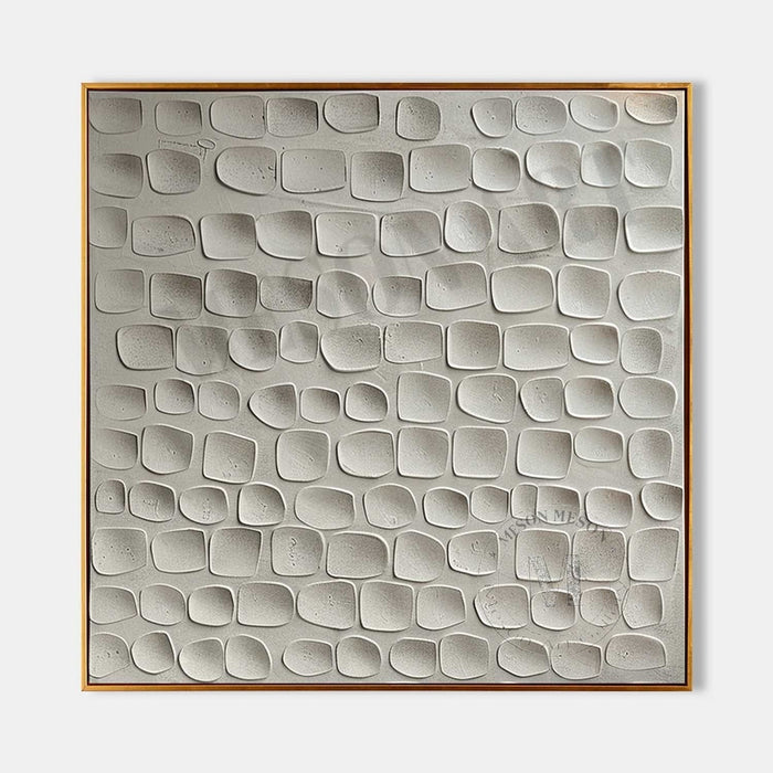 Ivory Pebble Relief Grid
