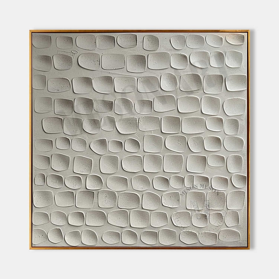 Ivory Pebble Relief Grid
