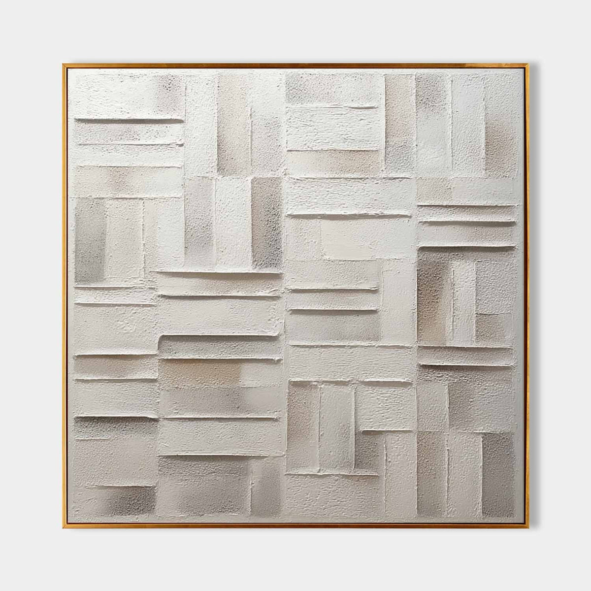 Ivory Plaster Basketweave Relief