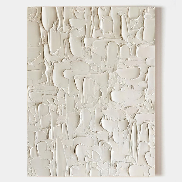 Ivory Relief in Layered Strokes