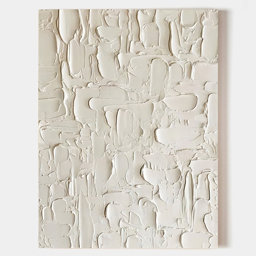 Ivory Relief in Layered Strokes