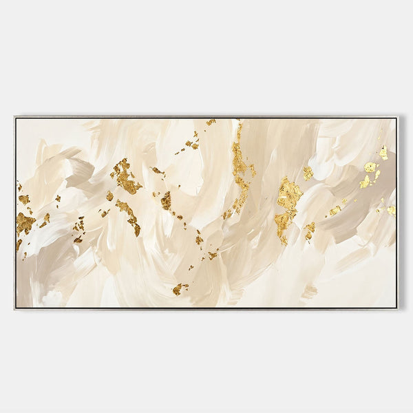 Ivory Sweep with Gold Leaf