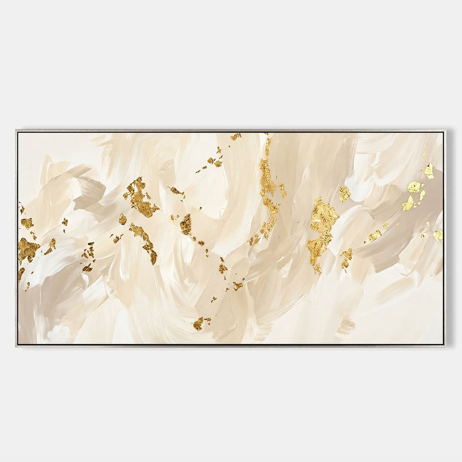 Ivory Sweep with Gold Leaf