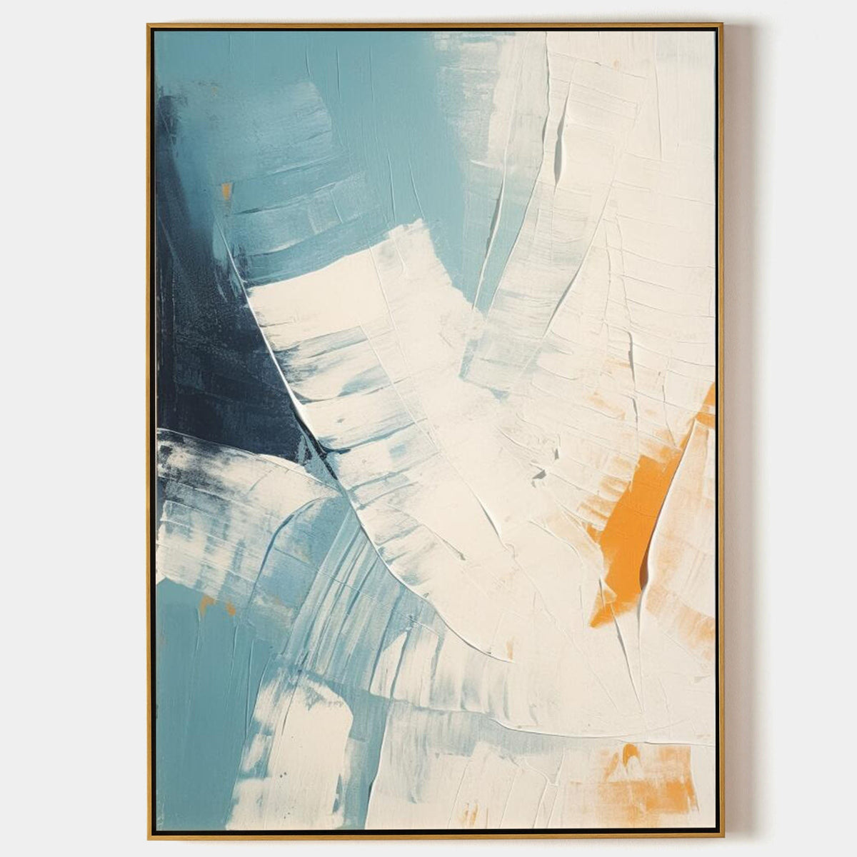 Ivory Sweeps Over Coastal Blue