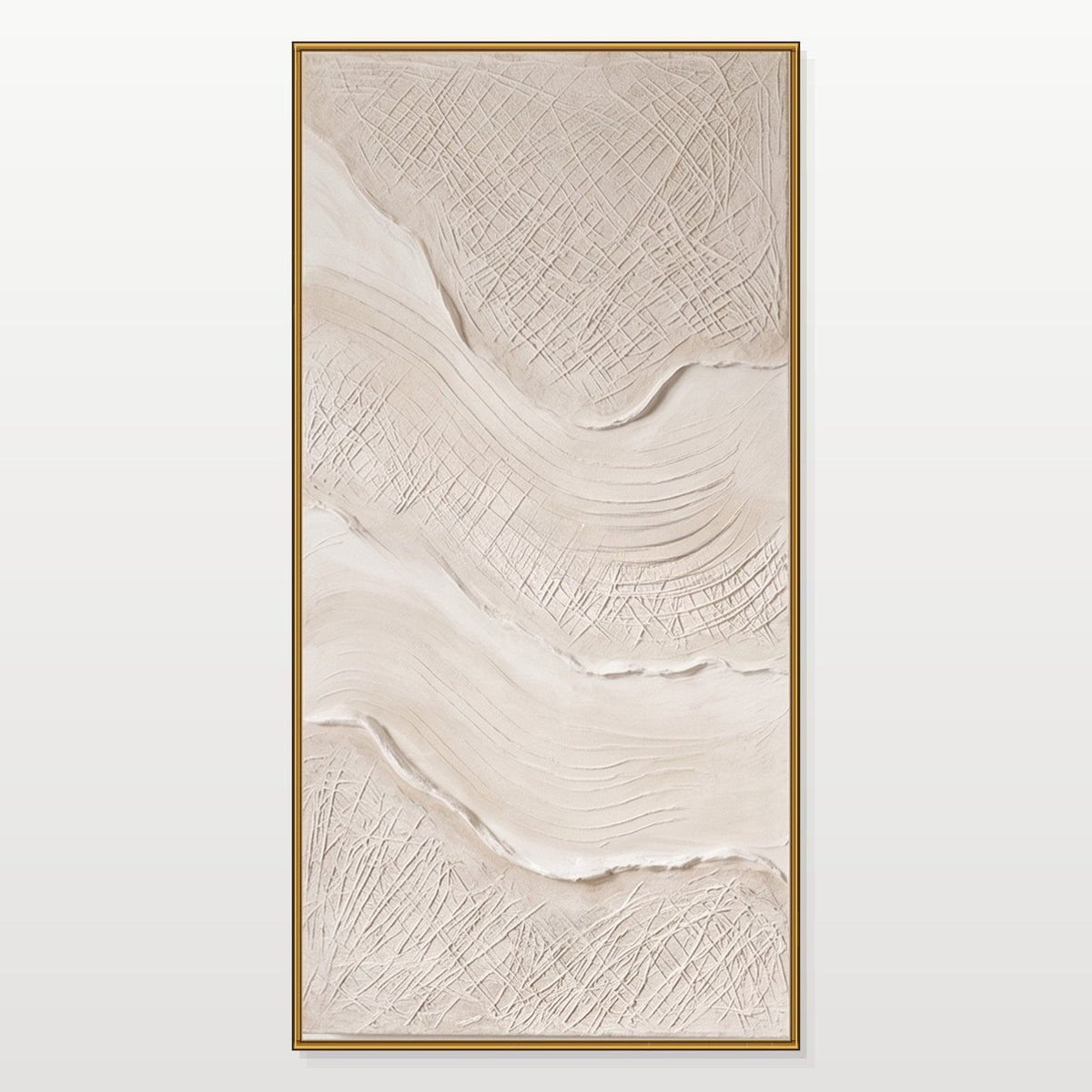 Ivory Waves in Etched Relief