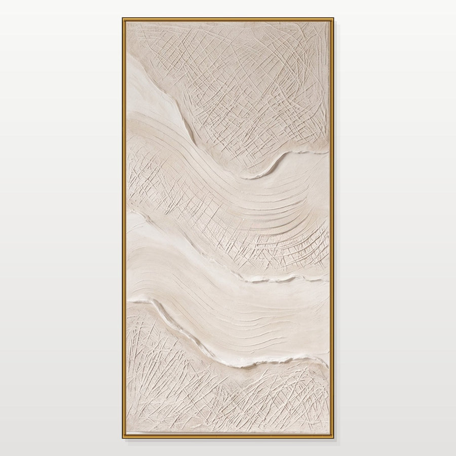Ivory Waves in Etched Relief