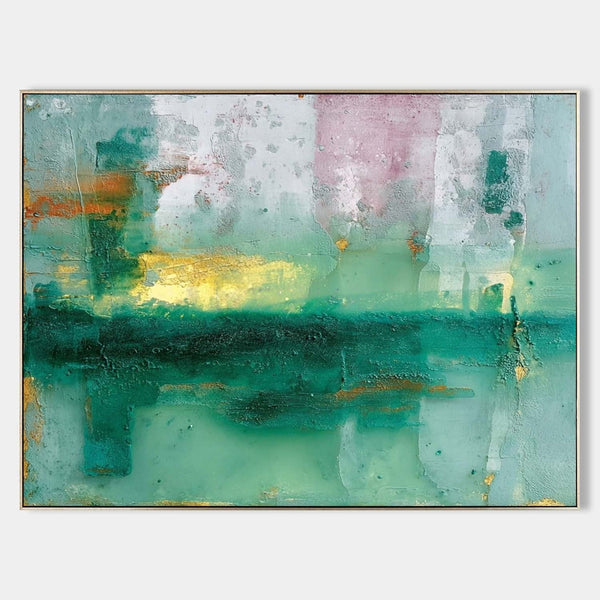 Jade Horizon with Gilded Light