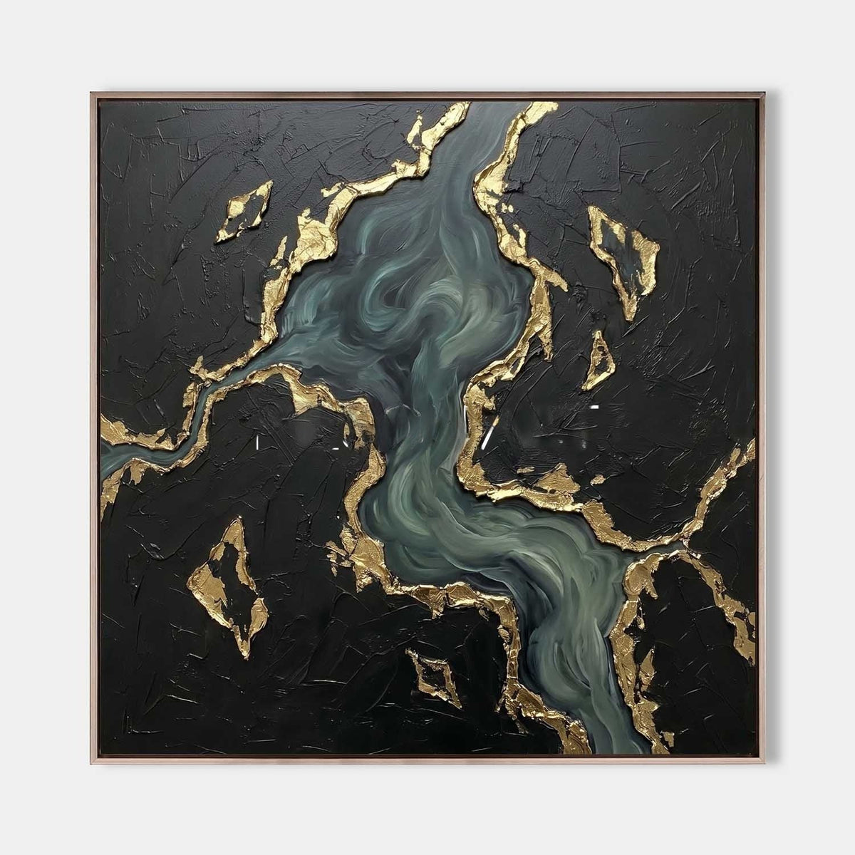 Jade River Through Gold Shores