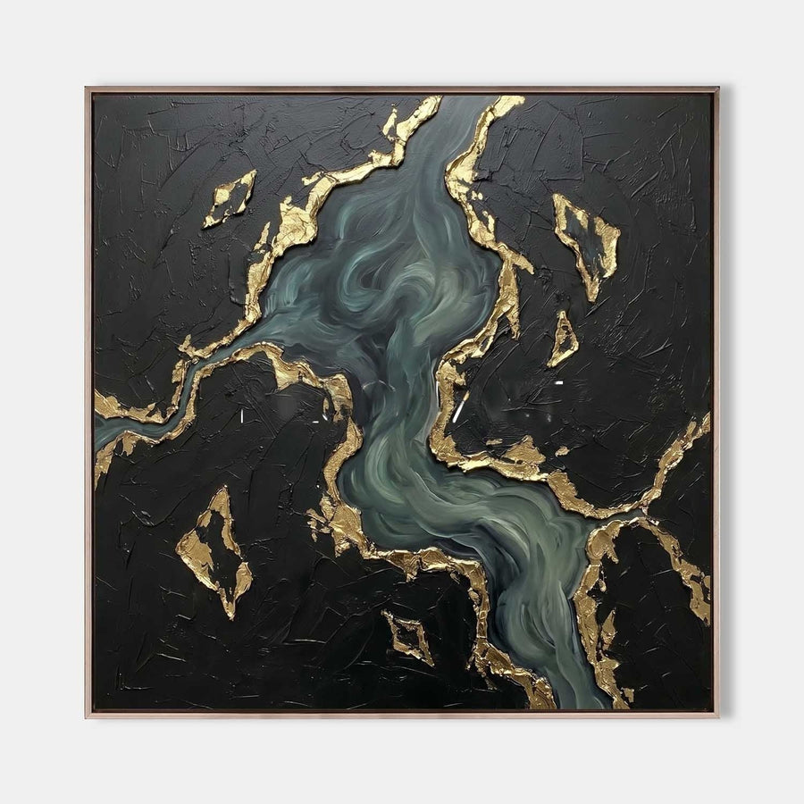 Jade River Through Gold Shores